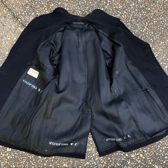 #P6 Vintage WWII Era US Navy Naval Military wool pea coat size 38 - Picture 3 of 8